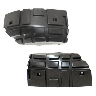Alzare® - Front Upper Outer Driver and Passenger Side Bumper Cover Support Bracket Set (Standard Line)