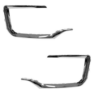 Alzare® - Front Driver and Passenger Side Bumper Cover Molding Set (Standard Line)