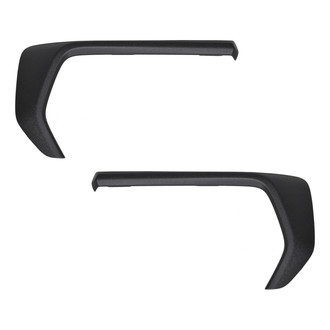 Alzare® - Front Outer Driver and Passenger Side Bumper Cover Molding Set (Standard Line)