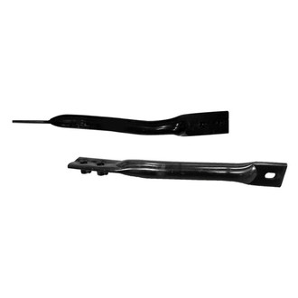 Alzare® - Front Outer Driver and Passenger Side Bumper Support Brace Set (CAPA Certified)