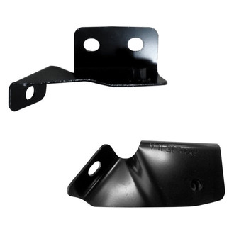Alzare® - Front Outer Driver and Passenger Side Bumper Support Bracket Set (CAPA Certified)