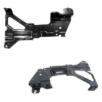 Alzare® - Front Inner Driver and Passenger Side Bumper Support Bracket Set (CAPA Certified)