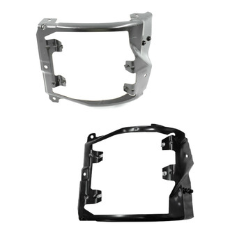 Alzare® - Front Outer Driver and Passenger Side Bumper Support Bracket Set (CAPA Certified)