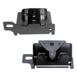 Alzare® - Front Driver and Passenger Side Bumper Impact Bar Bracket Set (CAPA Certified)