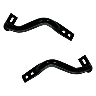 Alzare® - Front Outer Driver and Passenger Side Bumper Brace Set (CAPA Certified)