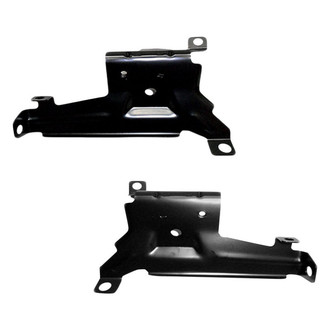 Alzare® - Front Outer Driver and Passenger Side Bumper Bracket Set (CAPA Certified)