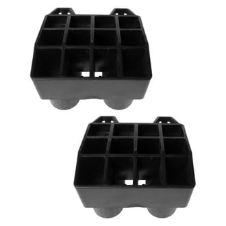 Alzare® - Front Driver and Passenger Side Bumper Absorber Set (Standard Line)