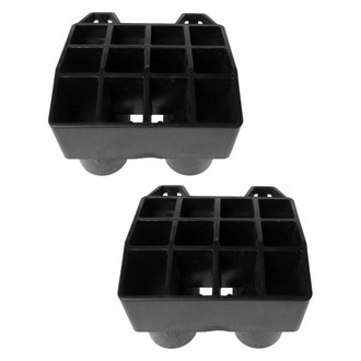Alzare® - Front Driver and Passenger Side Bumper Absorber Set (CAPA Certified)