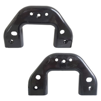 Alzare® - Front Driver and Passenger Side Bumper Bracket Set (CAPA Certified)