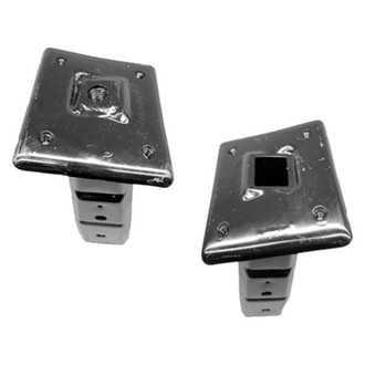 Alzare® - Front Driver and Passenger Side Bumper Reinforcement Bracket Set (Standard Line)