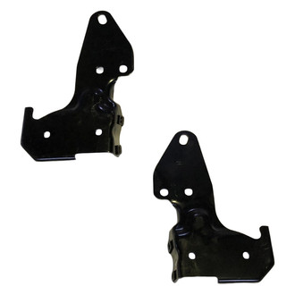Alzare® - Rear Driver and Passenger Side Bumper Bracket Set (CAPA Certified)