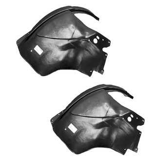 Alzare® - Front Rearward Driver and Passenger Side Fender Liner Rear Section Set (Standard Line)