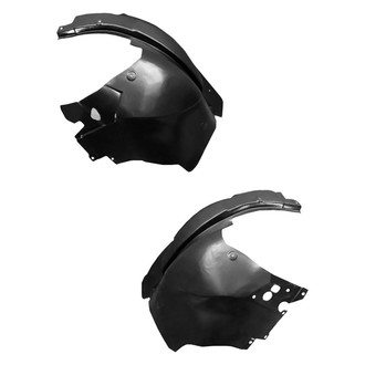 Alzare® - Front Rearward Driver and Passenger Side Fender Liner Rear Section Set (Standard Line)
