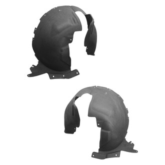 Alzare® - Front Driver and Passenger Side Fender Liner Front Section Set (Standard Line)