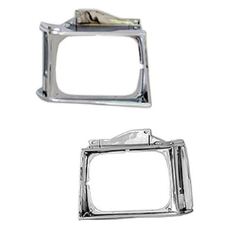Alzare® - Driver and Passenger Side Headlight Bezel Set (Standard Line)