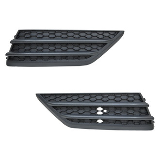 Alzare® - Front Lower Outer Driver and Passenger Side Fog Light Cover Set (Standard Line)