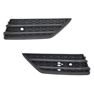 Alzare® - Front Lower Outer Driver and Passenger Side Fog Light Cover Set (Standard Line)