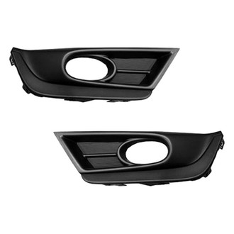 Alzare® - Front Driver and Passenger Side Fog Light Bezel Set (Standard Line)