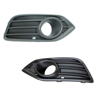 Alzare® - Front Driver and Passenger Side Fog Light Bezel Set (Standard Line)