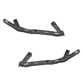 Alzare® - Front Outer Driver and Passenger Side Bumper Cover Support Set (Standard Line)