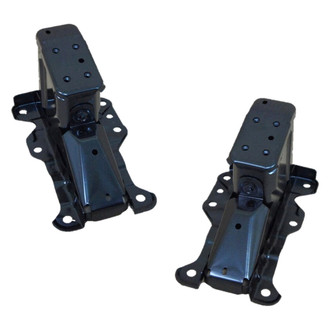 Alzare® - Front Driver and Passenger Side Bumper Mounting Bracket Set (CAPA Certified)