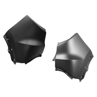 Alzare® - Rear Outer Driver and Passenger Side Bumper End Set (CAPA Certified)