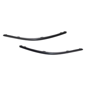 Alzare® - Rear Driver and Passenger Side Bumper Cover Molding Set (Standard Line)