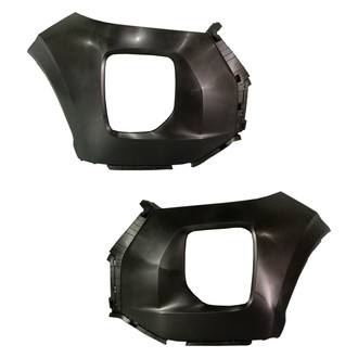 Alzare® - Front Driver and Passenger Side Bumper Cover Set (CAPA Certified)
