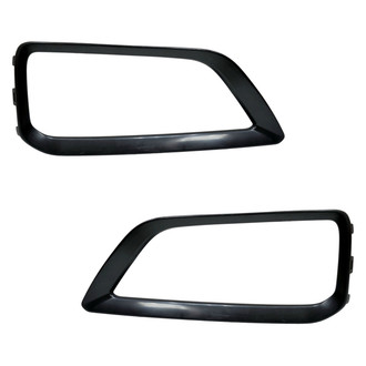 Alzare® - Front Driver and Passenger Side Headlight Bezel Set (Standard Line)