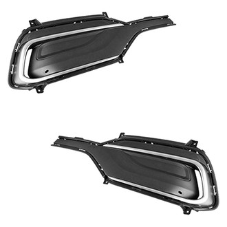 Alzare® - Front Driver and Passenger Side Fog Light Cover Set (CAPA Certified)