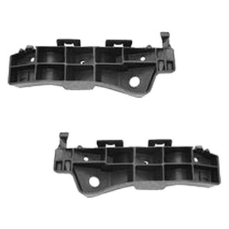 Alzare® - Front Outer Driver and Passenger Side Bumper Cover Support Bracket Set (Standard Line)