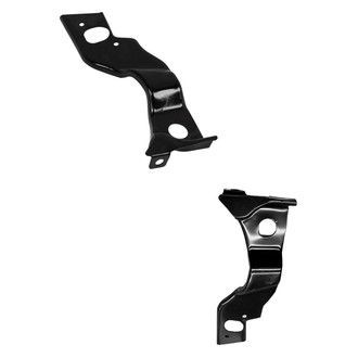 Alzare® - Front Upper Outer Driver and Passenger Side Bumper Cover Support Set (Standard Line)