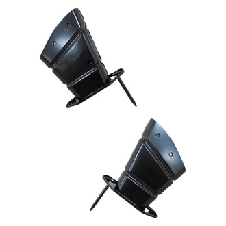 Alzare® - Rear Driver and Passenger Side Bumper Bracket Set (CAPA Certified)