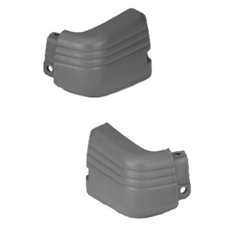 Alzare® - Rear Outer Driver and Passenger Side Bumper End Set (Standard Line)