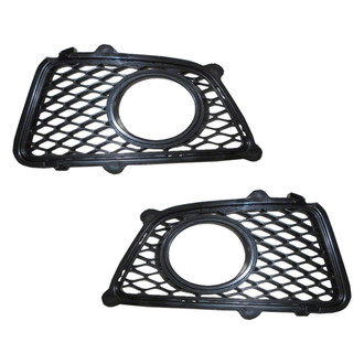 Alzare® - Front Driver and Passenger Side Fog Light Bezel Set (Standard Line)