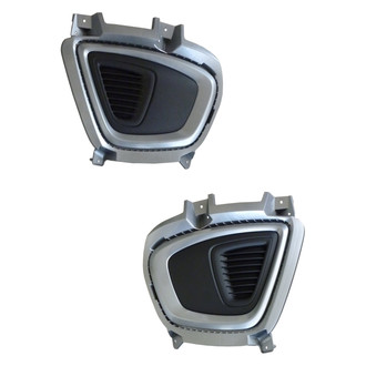 Alzare® - Front Driver and Passenger Side Fog Light Cover Set (Standard Line)