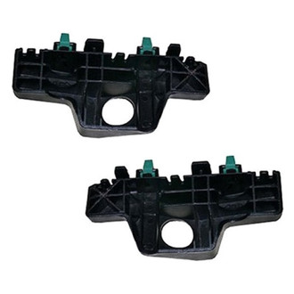 Alzare® - Front Upper Driver and Passenger Side Bumper Cover Bracket Set (Standard Line)