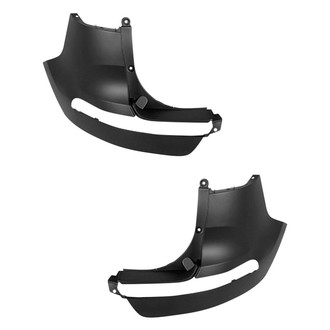 Alzare® - Rear Outer Driver and Passenger Side Bumper End Set (CAPA Certified)