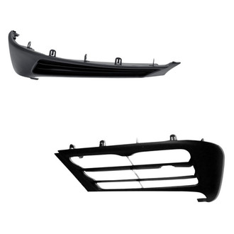 Alzare® - Front Lower Driver and Passenger Side Bumper Cover Set (Standard Line)