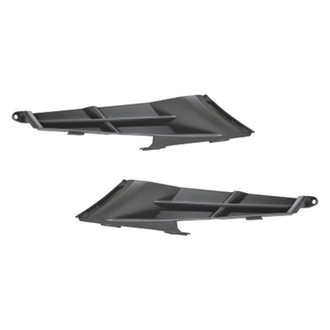 Alzare® - Front Lower Driver and Passenger Side Bumper Cover Trim Set (Standard Line)