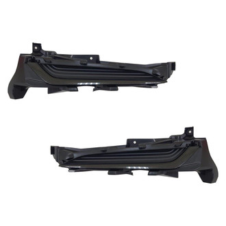 Alzare® - Front Driver and Passenger Side Fog Light Cover Set (Standard Line)