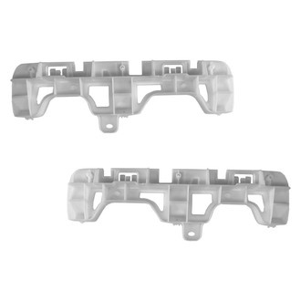 Alzare® - Front Outer Driver and Passenger Side Bumper Cover Support Set (Standard Line)
