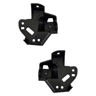 Alzare® - Front Driver and Passenger Side Bumper Cover Bracket Set (Standard Line)