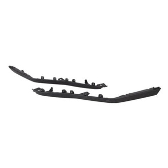 Alzare® - Front Lower Driver and Passenger Side Bumper Spoiler Set (CAPA Certified)