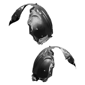 Alzare® - Front Driver and Passenger Side Fender Liner Set (CAPA Certified)