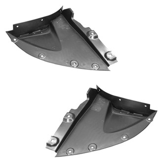 Alzare® - Front Driver and Passenger Side Fender Splash Shield Set (Standard Line)