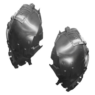 Alzare® - Front Forward Driver and Passenger Side Fender Liner Set (CAPA Certified)