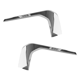 Alzare® - Front Lower Driver and Passenger Side Bumper Cover Molding Set (Standard Line)
