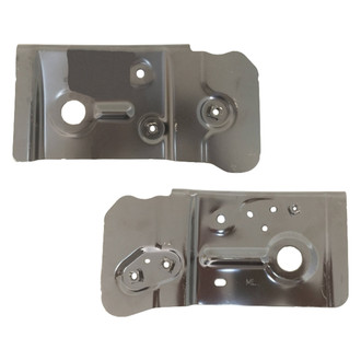 Alzare® - Driver and Passenger Side Radiator Support Extension Bracket Set (Standard Line)