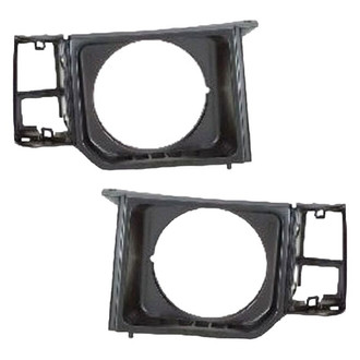 Alzare® - Driver and Passenger Side Headlight Bezel Set (Standard Line)